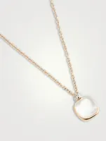 Nudo Classic Pendant Necklace With White Topaz, Mother-Of-Pearl And Diamonds