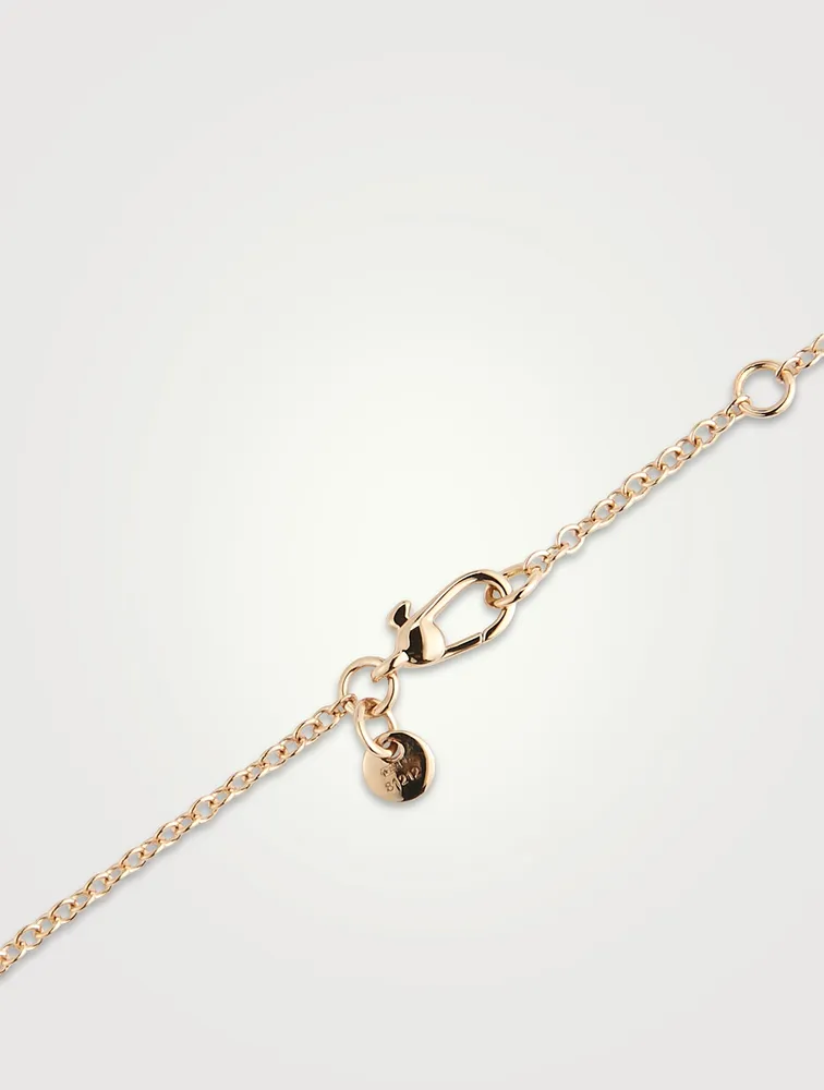 Nudo Classic Pendant Necklace With White Topaz, Mother-Of-Pearl And Diamonds