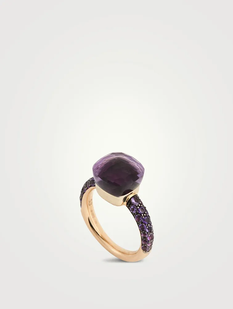 Nudo Classic Ring With Amethyst And Jade