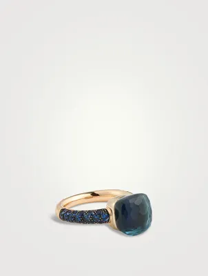Nudo Classic Ring With London Blue Topaz, Lapis And Blue Sapphire