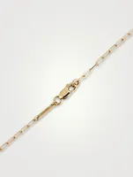 CH2 18K Gold Double Dipped Pendant Necklace With Clear Quartz