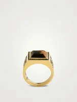 Buick 14K Gold Tiger Eye Ring