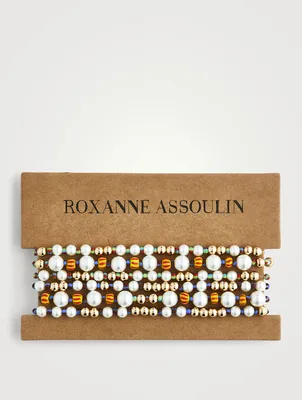 Set Of Six Wraparound Bracelets