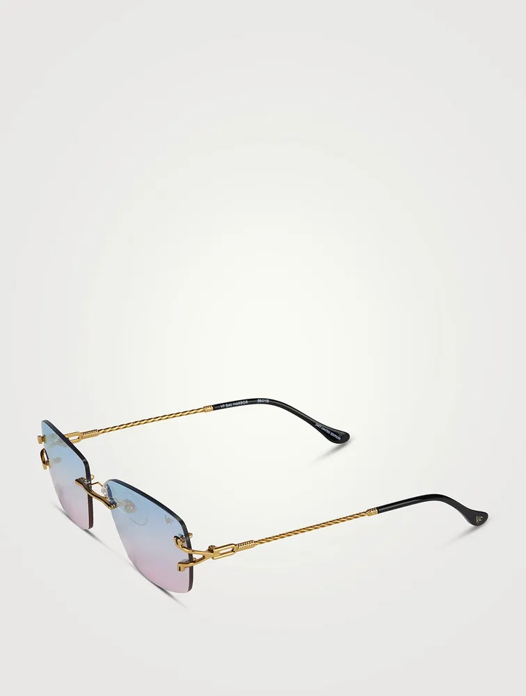 VF Bal Harbour Drill Mount 24K Gold Plated Sunglasses