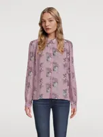 Maryanne Silk Shirt Floral Print