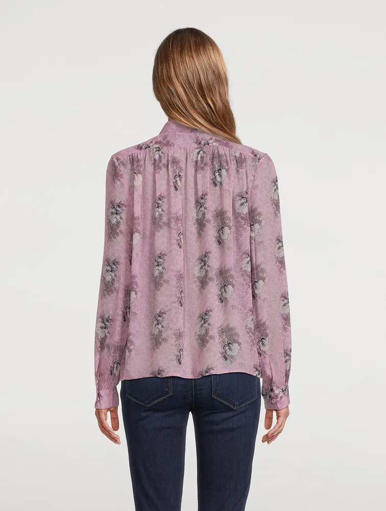 Maryanne Silk Shirt Floral Print