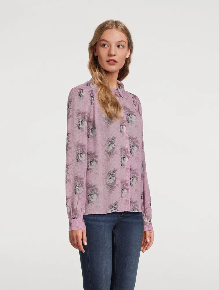 Maryanne Silk Shirt Floral Print