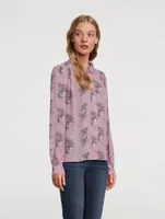 Maryanne Silk Shirt Floral Print