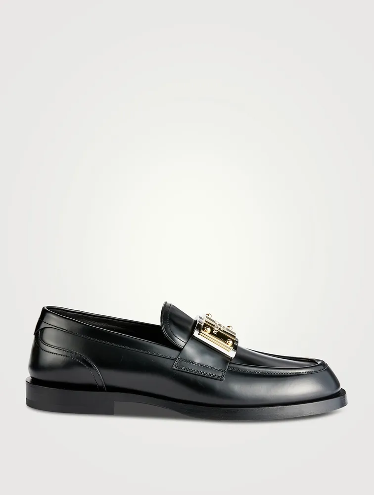 Brushed Leather Loafers