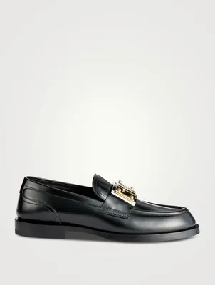Brushed Leather Loafers