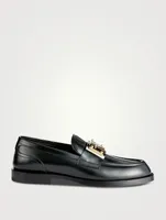 Brushed Leather Loafers