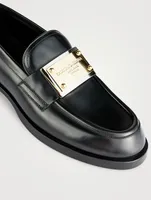 Brushed Leather Loafers
