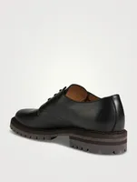 Leather Officers Derby Shoes