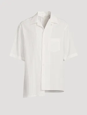 Asymmetric Short-Sleeve Shirt