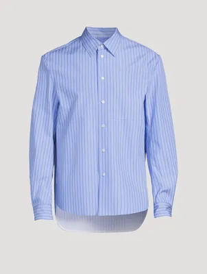 Cotton Shirt Striped Print