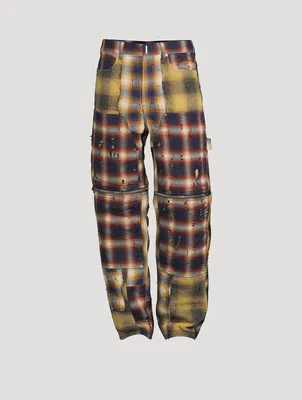 2-in-1 Detachable Destroyed Pants