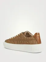 Greca Canvas Sneakers Versace Allover Print