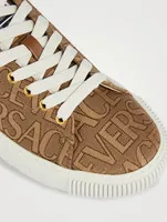 Greca Canvas Sneakers Versace Allover Print