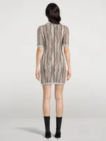 Sequin Lurex Knit Mini Dress