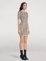 Sequin Lurex Knit Mini Dress