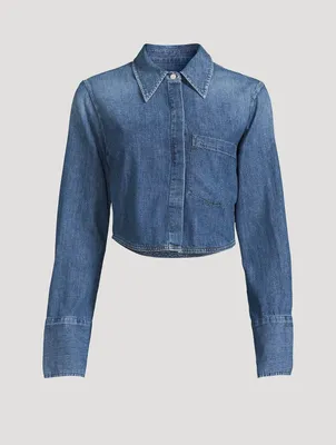 Bea Denim Crop Shirt