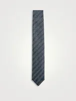 Silk Striped Jacquard Tie