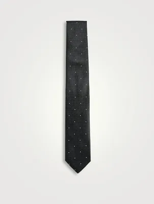Silk Dot Jacquard Tie