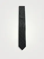 Silk Dot Jacquard Tie