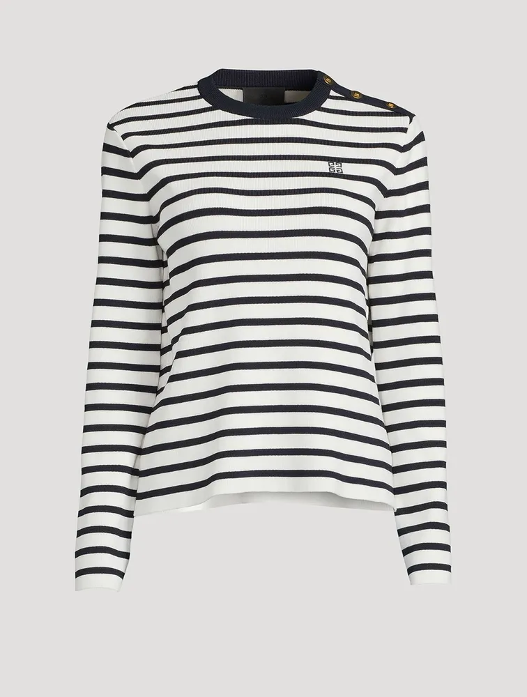 Sailor Sweater With Shoulder Buttons