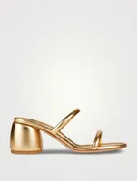 Dael Metallic Leather Mules