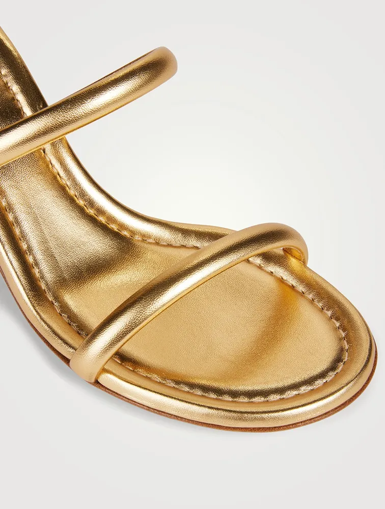 Dael Metallic Leather Mules