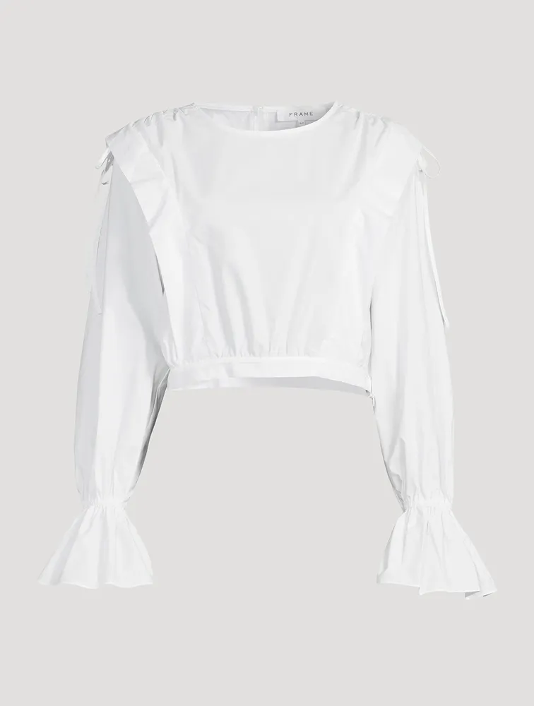 Drawstring Cotton Blouse