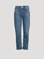 Riley High-Rise Straight-Leg Jeans