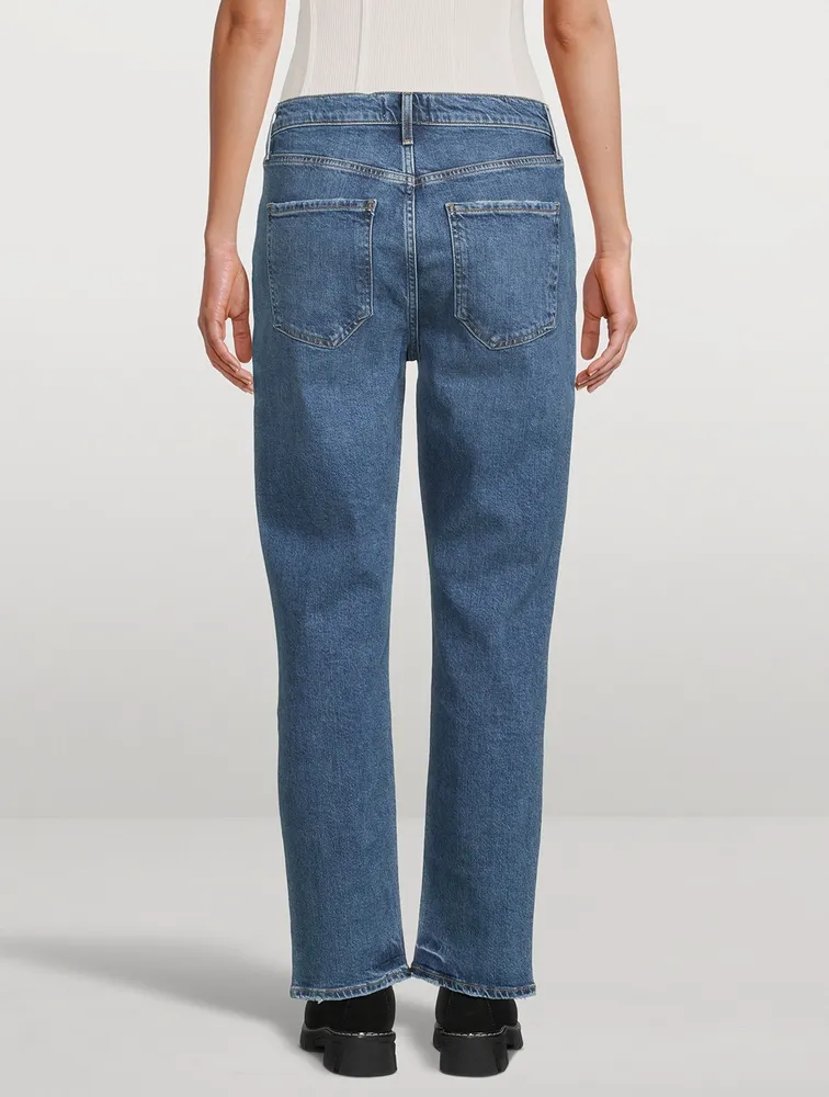 Riley High-Rise Straight-Leg Jeans