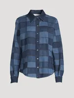 Patchwork Denim Shirt