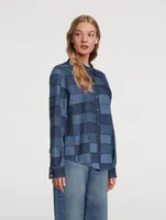 Patchwork Denim Shirt