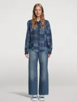 Patchwork Denim Shirt