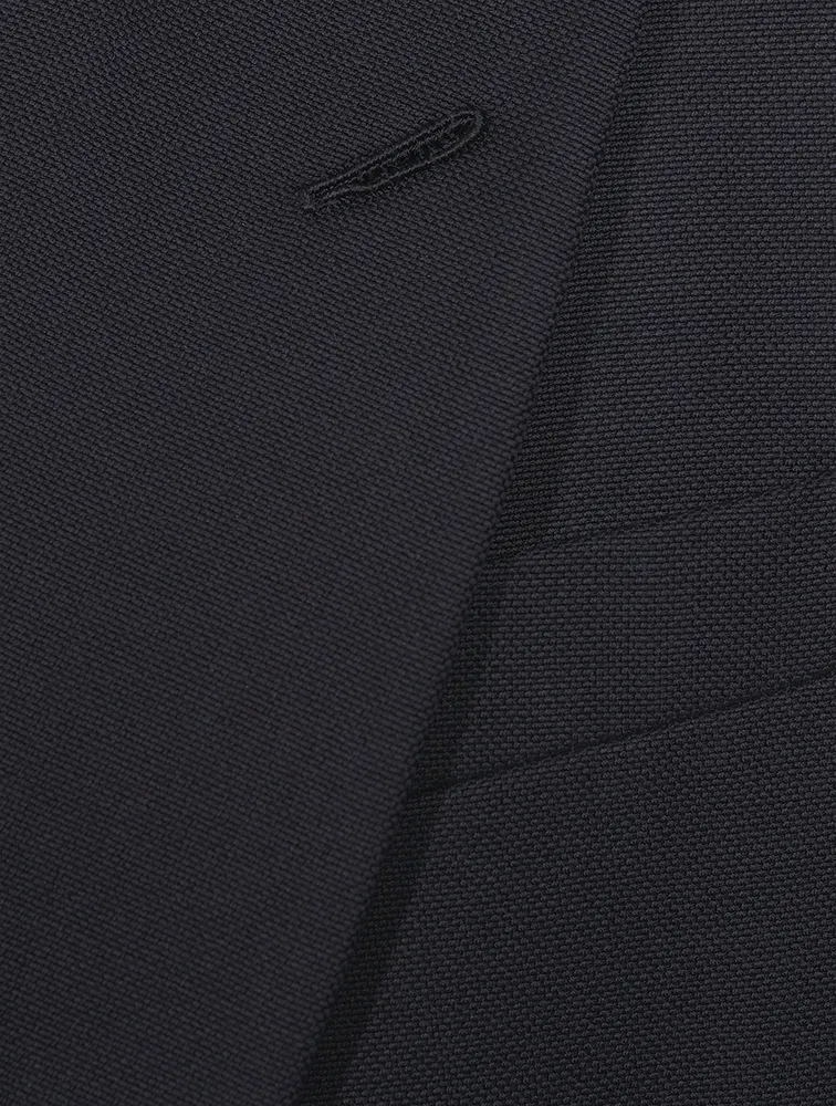 Wool And Mohair Jacket With Large Lapel