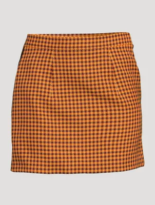 Gingham Mini Skirt
