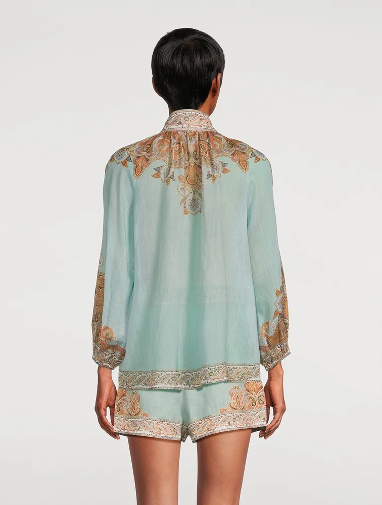 Devi Puff-Sleeve Blouse