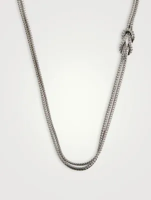 Manah Knot Silver 1.8MM Necklace