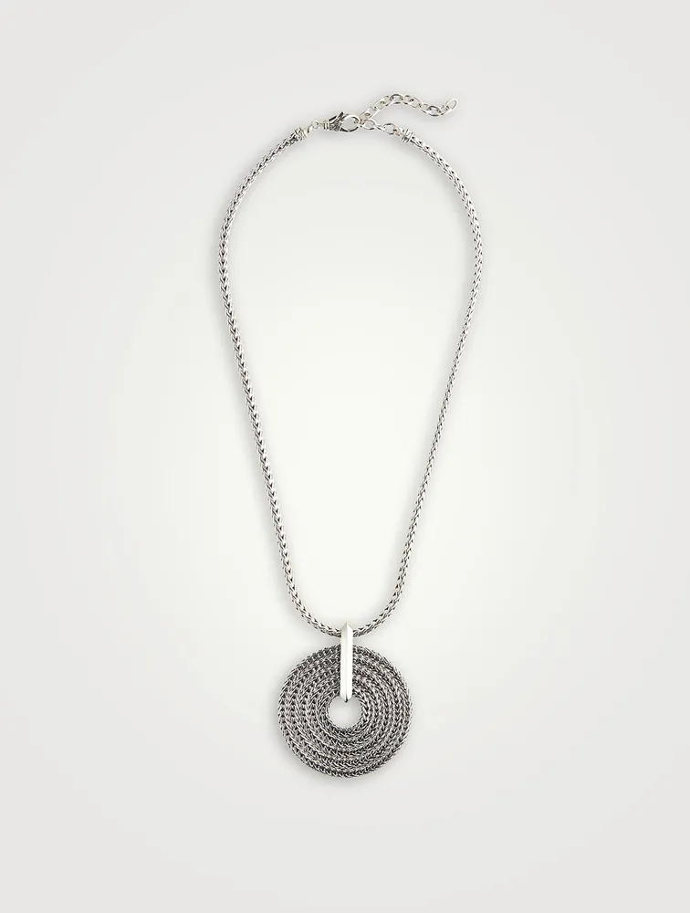 Rata Silver Chain Pendant Necklace