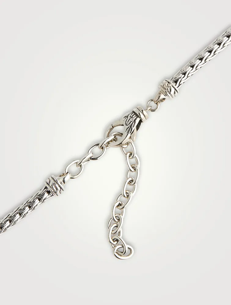 Rata Silver Chain Pendant Necklace