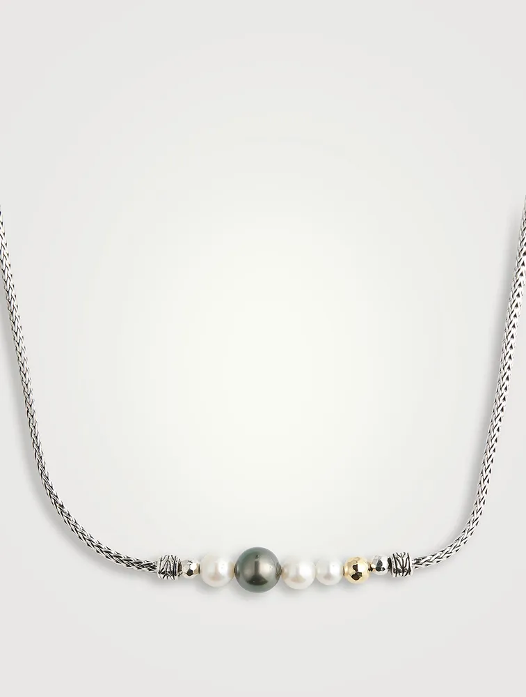 Pearl Station Necklace