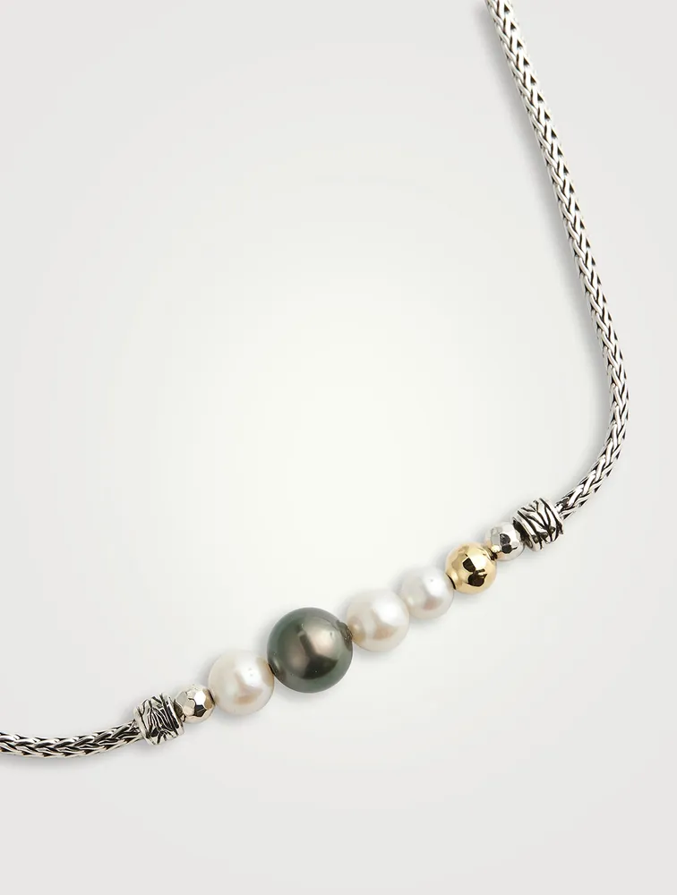 Pearl Station Necklace