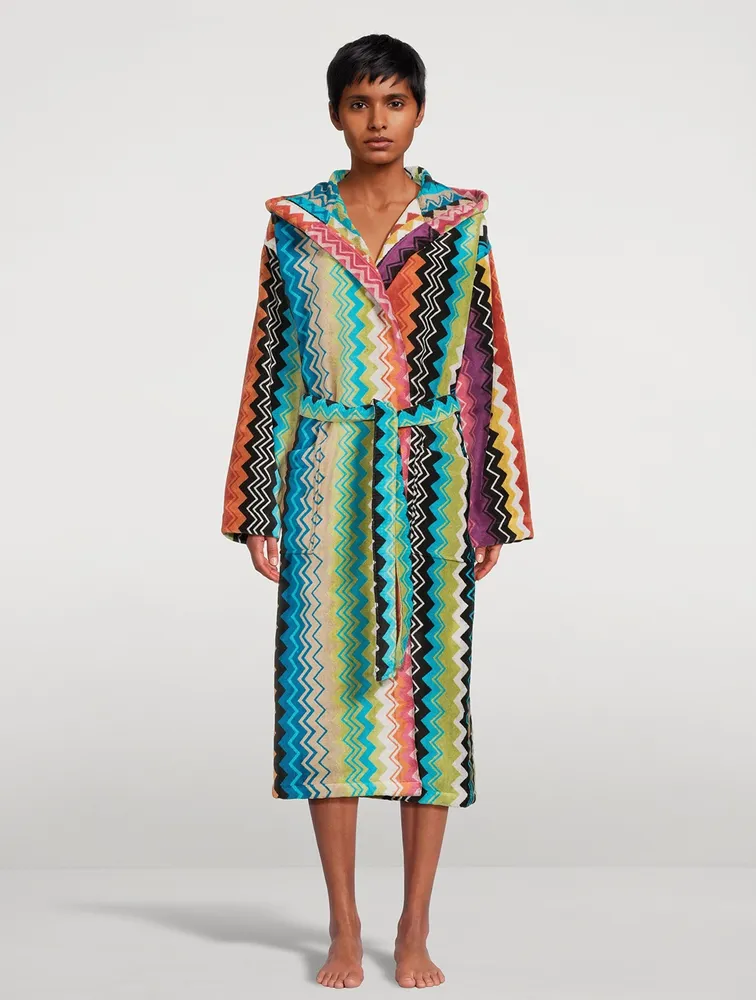 Giacomo Cotton Hooded Bathrobe