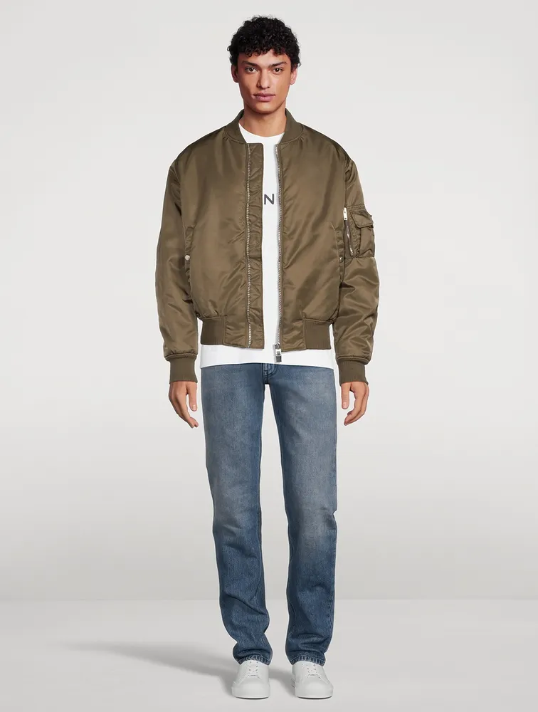 Bomber Jacket With Logo