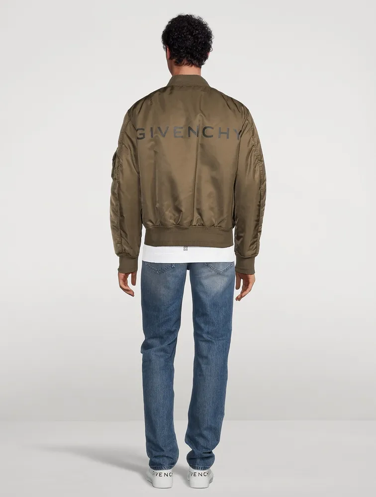 Bomber Jacket With Logo