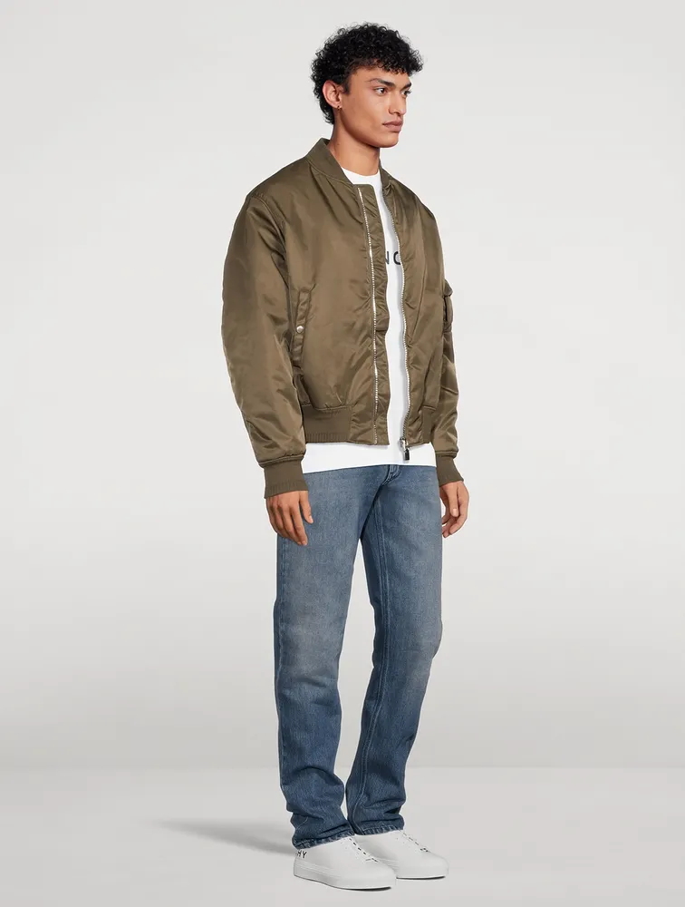 Bomber Jacket With Logo