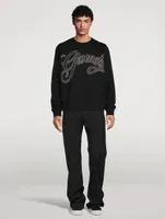 Base Classic Fit Sweatshirt With Studded Logo